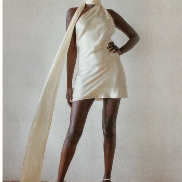 Orseund Iris - Hollywood Mini Dress - Size Small - Ivory - Picture 1 of 5